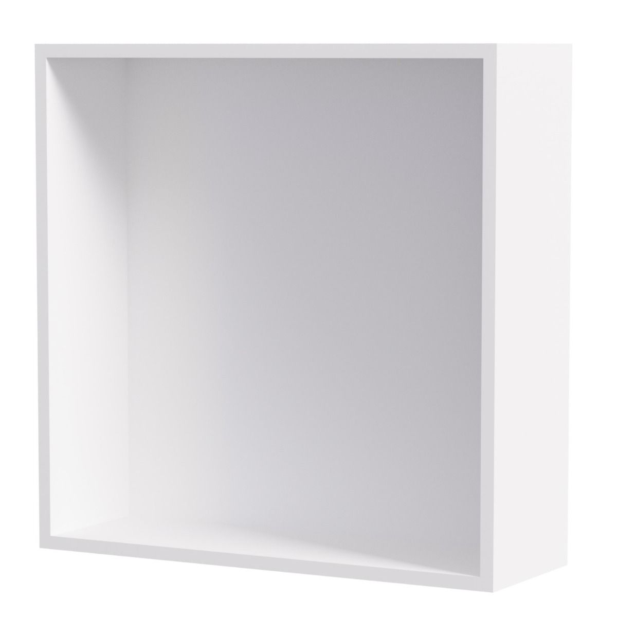 Stone Wall Niche Recessed Waterproof Shelf 30cm x 30cm Matt White